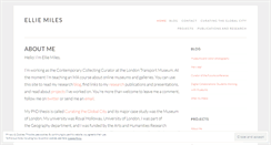 Desktop Screenshot of elliemiles.wordpress.com