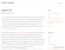 Tablet Screenshot of elliemiles.wordpress.com