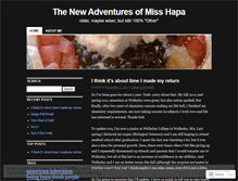 Tablet Screenshot of misshapa.wordpress.com