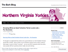 Tablet Screenshot of northernvirginiayorkies.wordpress.com