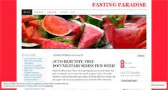 Desktop Screenshot of fastingparadise.wordpress.com