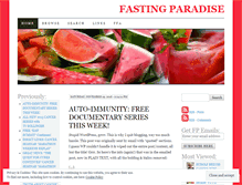 Tablet Screenshot of fastingparadise.wordpress.com