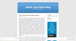 Desktop Screenshot of healthcarewatch.wordpress.com