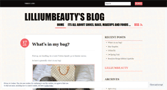 Desktop Screenshot of lilliumbeauty.wordpress.com
