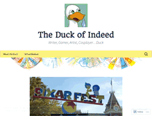 Tablet Screenshot of duckofindeed.wordpress.com