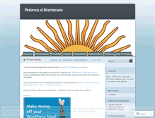 Tablet Screenshot of pintemoselbicentenario.wordpress.com