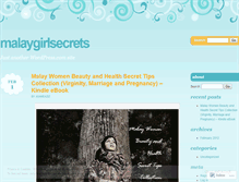 Tablet Screenshot of malaygirlsecrets.wordpress.com