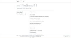 Desktop Screenshot of miillietinna21.wordpress.com