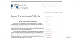 Desktop Screenshot of daniellacastelucci.wordpress.com