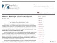 Tablet Screenshot of daniellacastelucci.wordpress.com