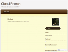 Tablet Screenshot of clubulprietenilor.wordpress.com