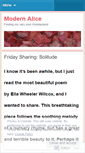 Mobile Screenshot of modernalice.wordpress.com
