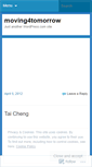 Mobile Screenshot of moving4tomorrow.wordpress.com