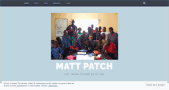 Desktop Screenshot of iammattpatch.wordpress.com