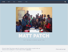 Tablet Screenshot of iammattpatch.wordpress.com