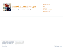 Tablet Screenshot of marthalentdesign.wordpress.com