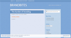 Desktop Screenshot of brandbites.wordpress.com