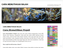 Tablet Screenshot of caramemutihkanwajahsite.wordpress.com