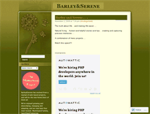 Tablet Screenshot of barleyandserene.wordpress.com