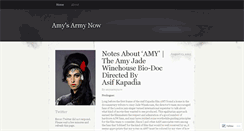 Desktop Screenshot of amysarmynow.wordpress.com