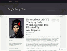 Tablet Screenshot of amysarmynow.wordpress.com