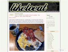 Tablet Screenshot of liketoeat.wordpress.com