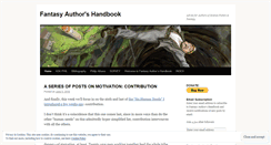 Desktop Screenshot of fantasyhandbook.wordpress.com