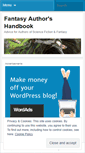 Mobile Screenshot of fantasyhandbook.wordpress.com