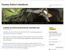 Tablet Screenshot of fantasyhandbook.wordpress.com