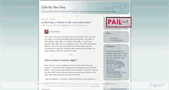 Desktop Screenshot of lifebytheday.wordpress.com