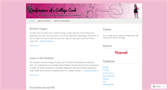 Desktop Screenshot of confessionsofacollegecook.wordpress.com