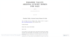 Desktop Screenshot of paradisevalleyarizonahomesforsale.wordpress.com