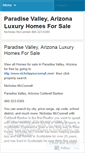 Mobile Screenshot of paradisevalleyarizonahomesforsale.wordpress.com