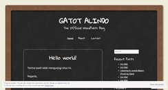 Desktop Screenshot of gatotalindo.wordpress.com