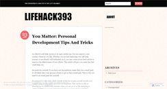 Desktop Screenshot of lifehack393.wordpress.com