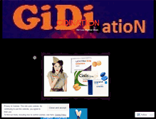 Tablet Screenshot of gidination.wordpress.com