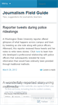 Mobile Screenshot of journalismfieldguide.wordpress.com