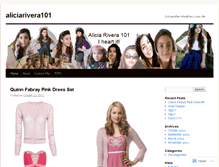 Tablet Screenshot of aliciarivera101.wordpress.com