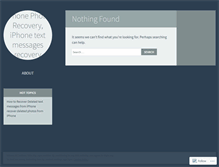 Tablet Screenshot of iphone5recoverypro.wordpress.com