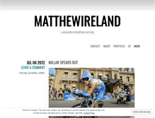 Tablet Screenshot of matthewireland.wordpress.com