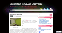 Desktop Screenshot of decoratingideasandsolutions.wordpress.com