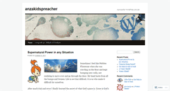 Desktop Screenshot of anzakidspreacher.wordpress.com