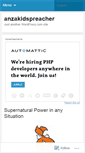 Mobile Screenshot of anzakidspreacher.wordpress.com