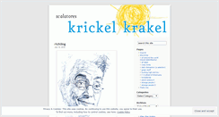 Desktop Screenshot of krickelkrakel.wordpress.com