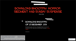 Desktop Screenshot of bhootdownload.wordpress.com