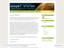 Tablet Screenshot of gospelvision.wordpress.com