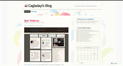 Desktop Screenshot of cagladayi.wordpress.com