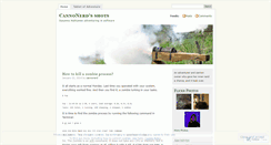 Desktop Screenshot of cannonerd.wordpress.com