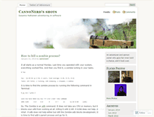 Tablet Screenshot of cannonerd.wordpress.com