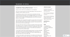 Desktop Screenshot of genderbitch.wordpress.com